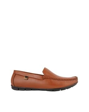 men round-toe loafers