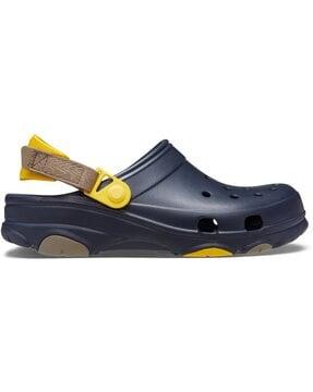 men round-toe slingback clogs