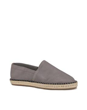 men round-toe slip-on espadrilles