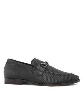 men round-toe slip-on mocassin