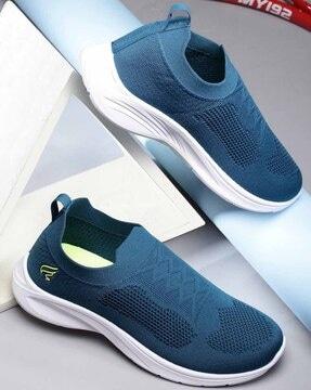 men round-toe slip-on shoes