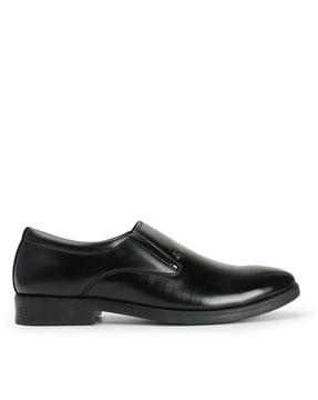 men round-toe slip-on shoes