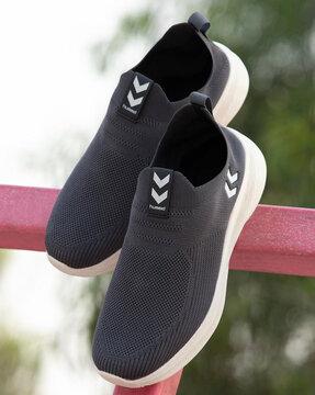 men round-toe slip-on shoes