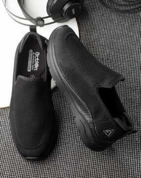 men round-toe slip-on shoes