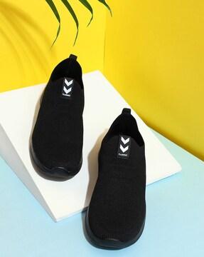 men round-toe slip-on shoes