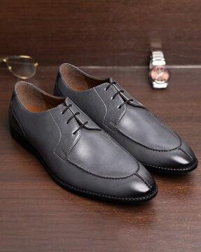 men round-toe slip-on shoes