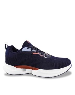 men round-toe sports shoes with lace fastening