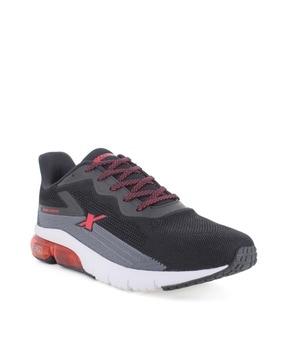 men round-toe sports shoes with lace fastening