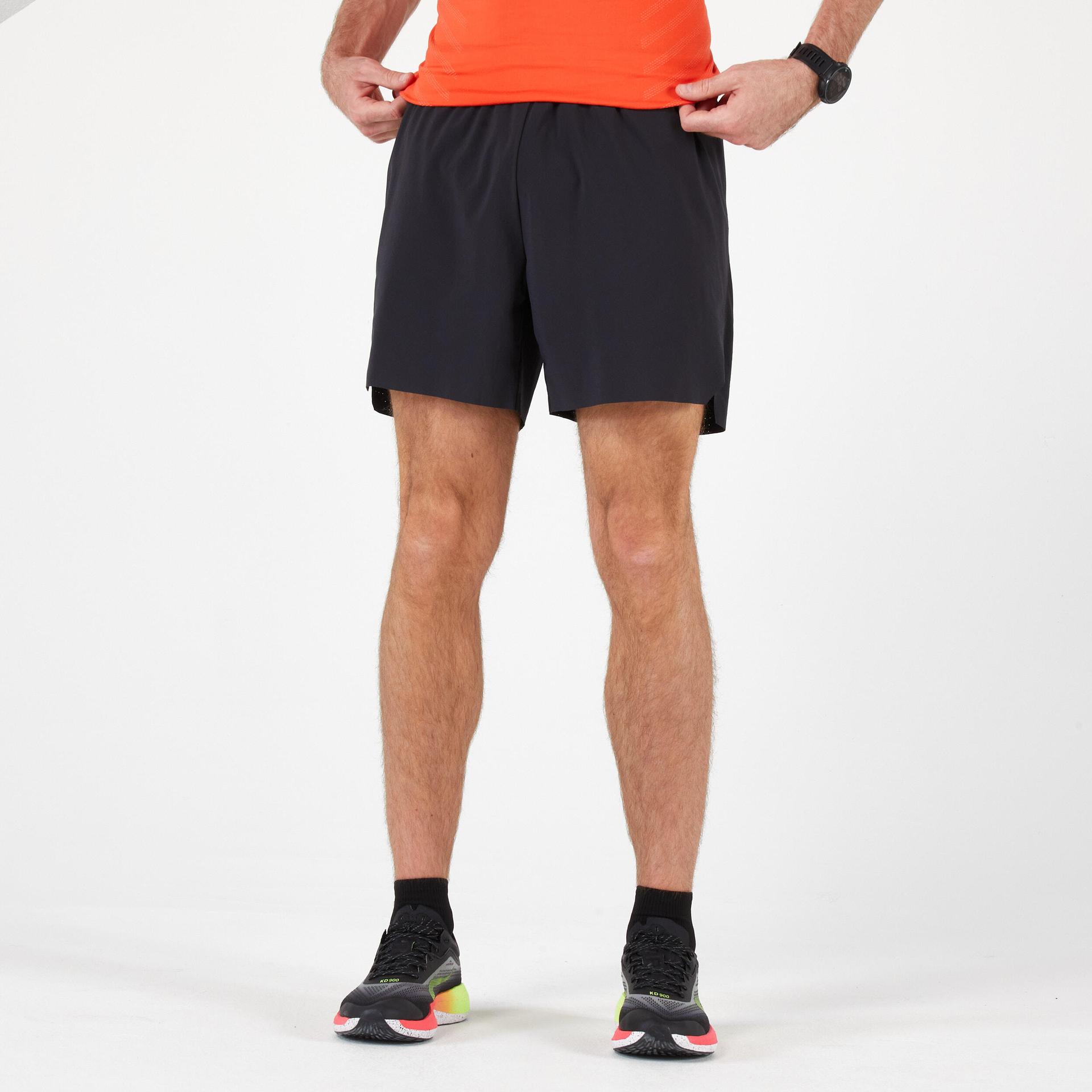 men running shorts - black