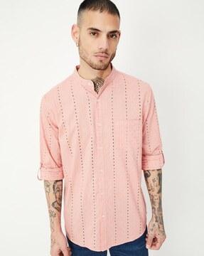 men schifilli embroidered regular fit shirt