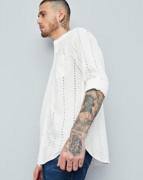 men schifilli embroidered regular fit shirt