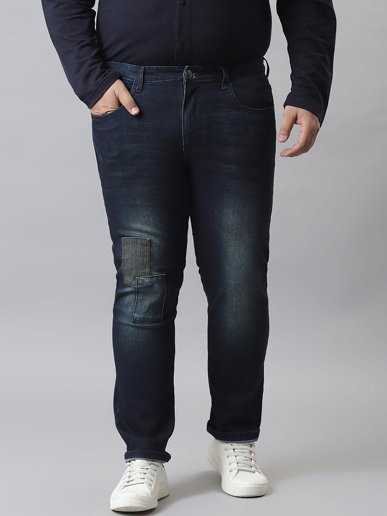 men self design stylish casual denim jeans