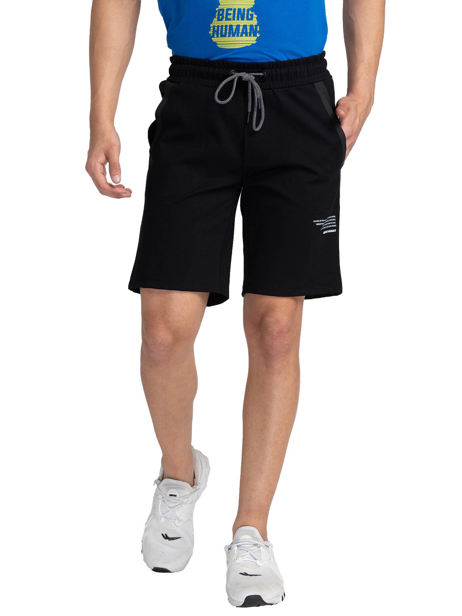 men shorts black