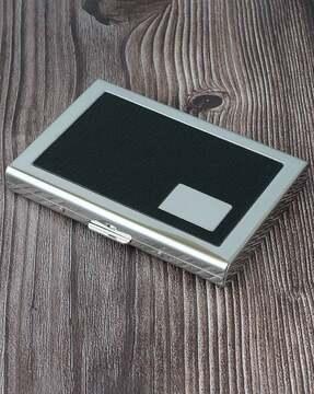 men silver-plated card holder