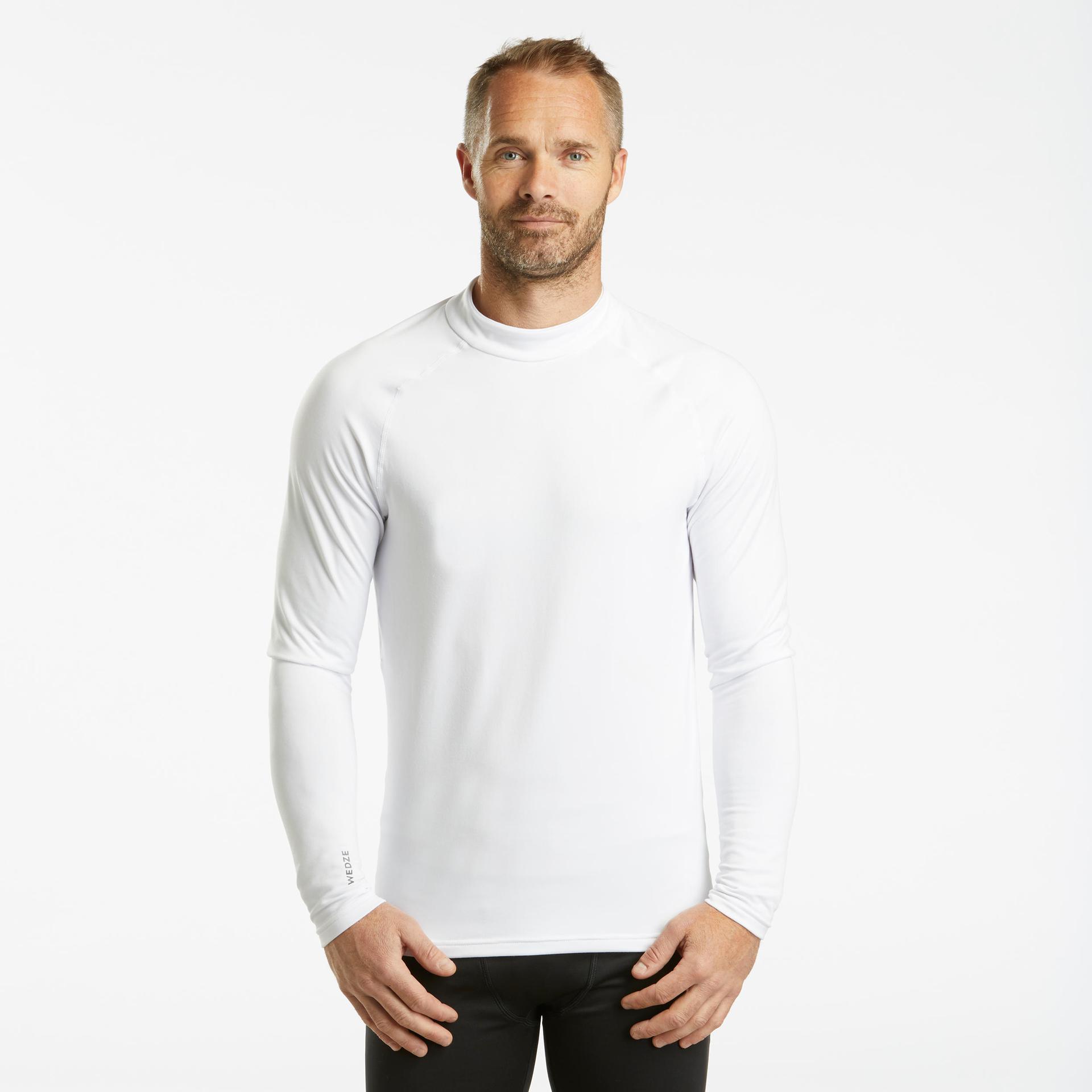 men ski base layer top - bl 500 - white