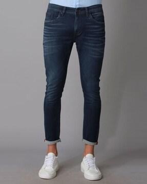 men skinny fit jeans with 5-pocket styling