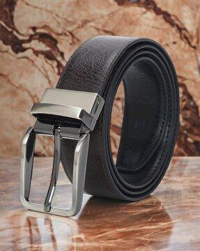 men slim belt with buckle closure