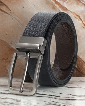 men slim belt with buckle closure