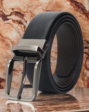 men slim belt with buckle closure