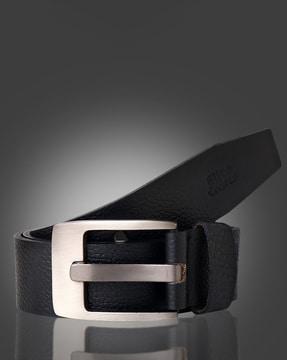 men slim belt with tang buckle