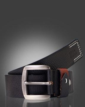 men slim belt with tang buckle