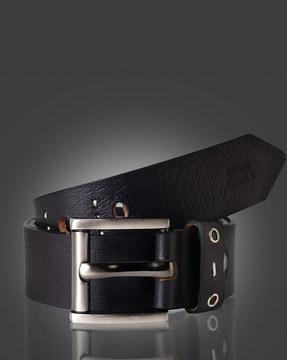 men slim belt with tang buckle