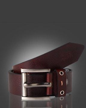 men slim belt with tang buckle