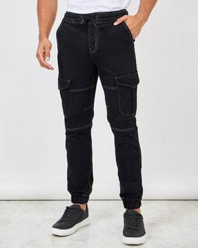 men slim cargo jeans