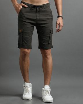 men slim fit cargo shorts