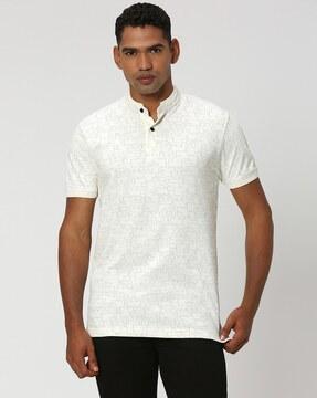 men slim fit henley t-shirt