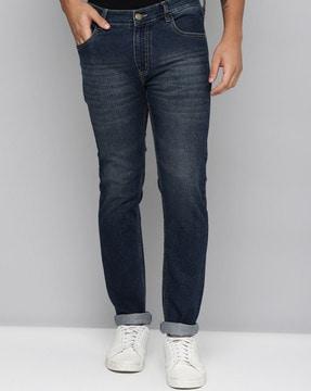 men slim fit jeans with 5-pocket styling