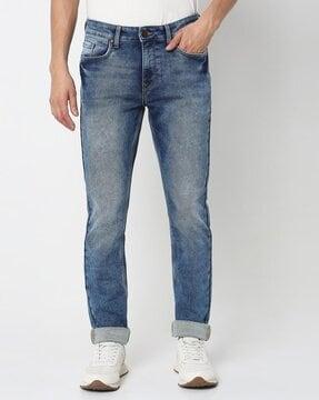 men slim fit jeans with insert-pockets