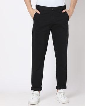 men slim fit mid-rise chinos