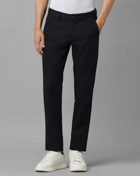 men slim fit mid-rise chinos