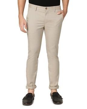 men slim fit pants with insert pockets