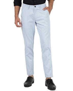 men slim fit pants with insert pockets