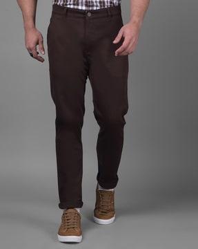 men slim fit pants with insert pockets