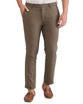 men slim fit pants with insert pockets