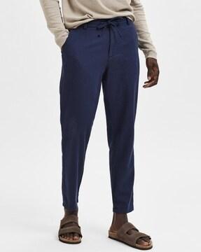 men slim fit pants with insert pockets