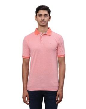 men slim fit polo t-shirt with collar neck