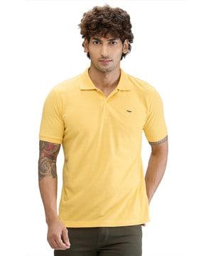 men slim fit polo t-shirt with collar neck