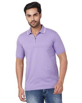 men slim fit polo t-shirt with collar neck