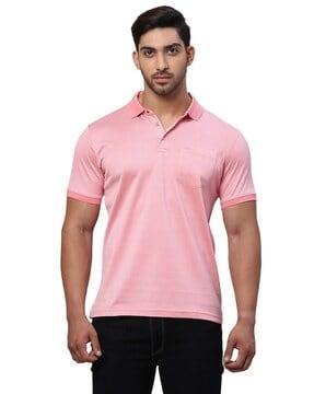 men slim fit polo t-shirt with collar neck