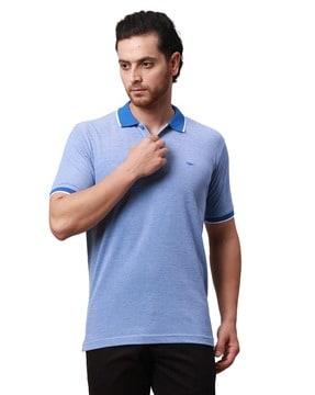 men slim fit polo t-shirt with collar neck