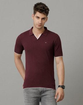 men slim fit polo t-shirt with collar