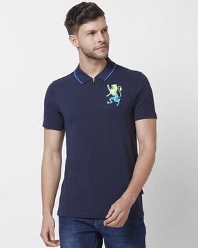 men slim fit polo t-shirt with short sleeves