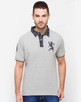 men slim fit polo t-shirt with short sleeves