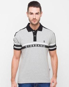 men slim fit polo t-shirt with short sleeves