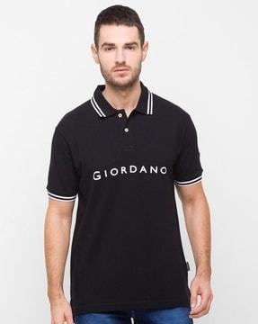 men slim fit polo t-shirt with short sleeves