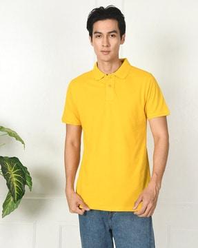 men slim fit polo t-shirt with short sleeves